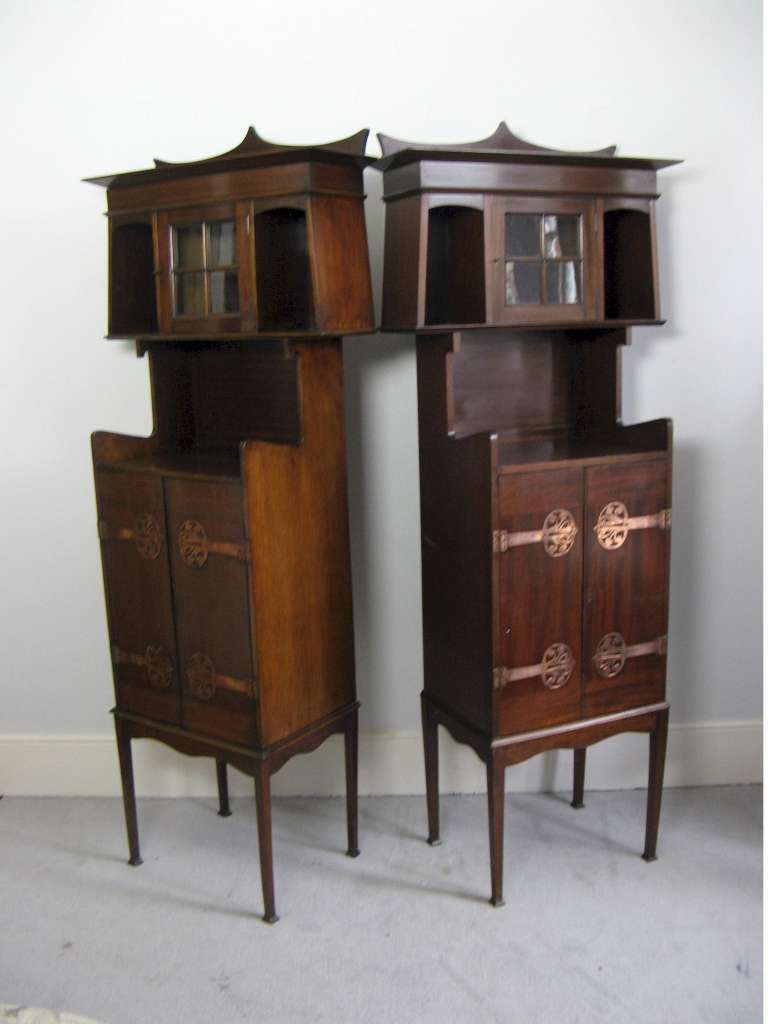  Pair of  mahogany cabinets  J.S Henry