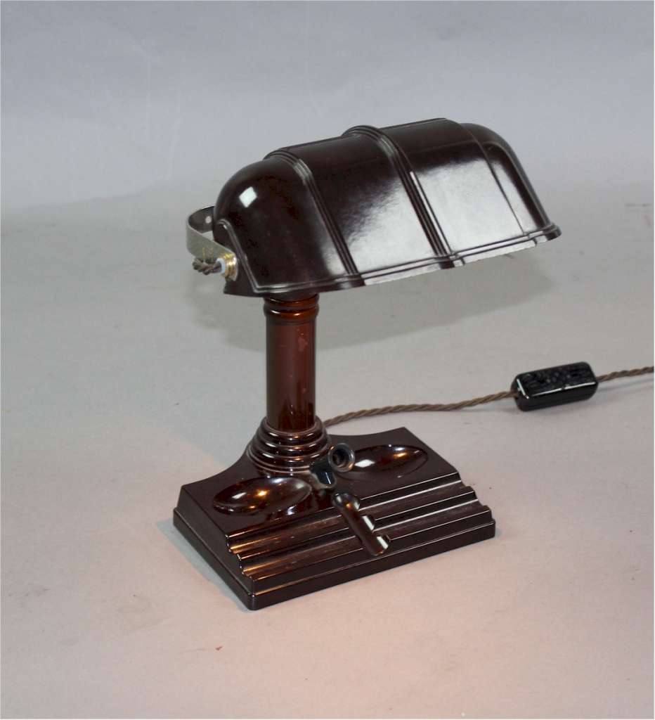 Art Deco Bakelite desk lamp. American