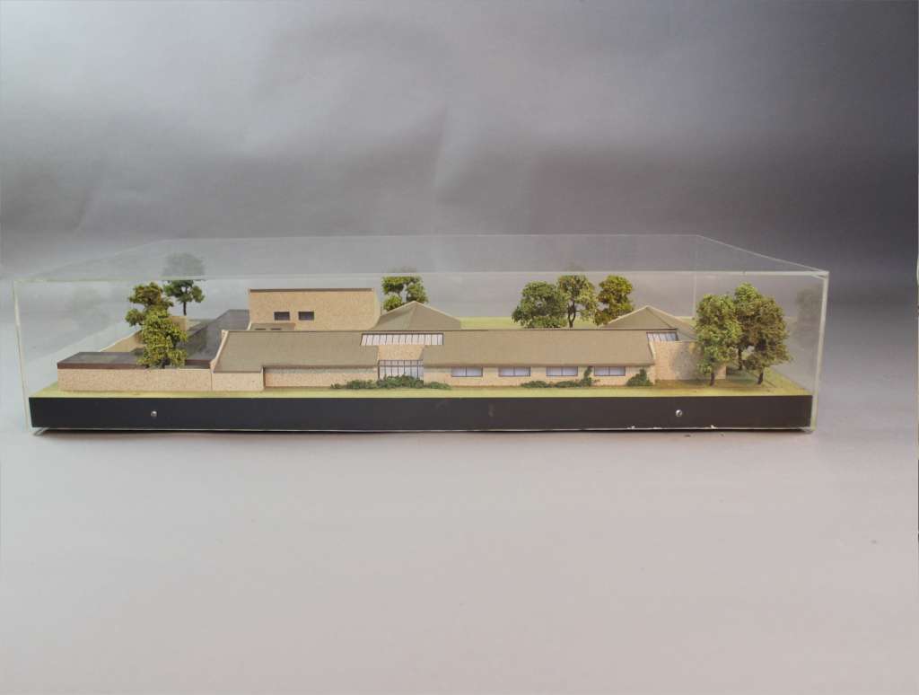 Architects model in Perspex case by C. Wycliffe Noble O.B.E