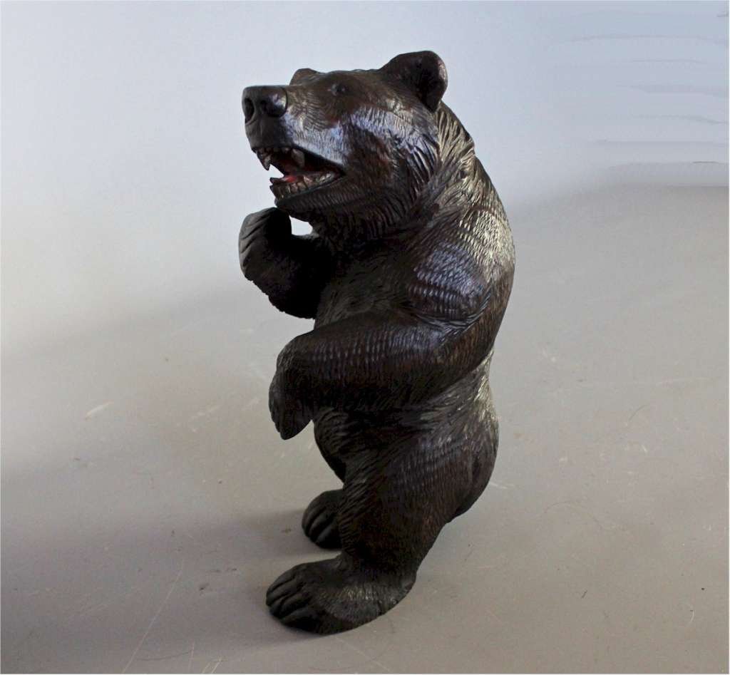 Black Forest wooden carved bear