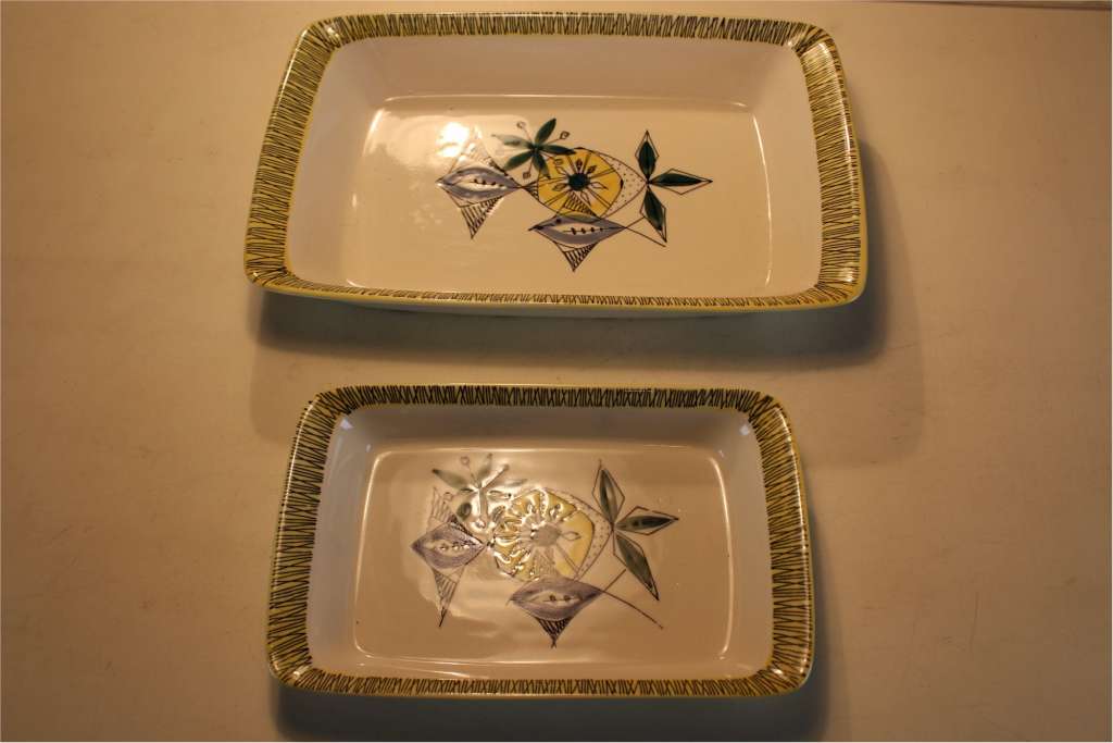 Two Mid-Century dishes by Stavangerflint NORWAY