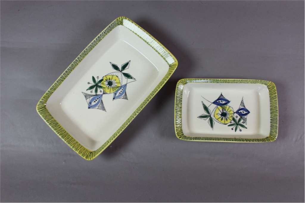 Two Mid-Century dishes by Stavangerflint NORWAY