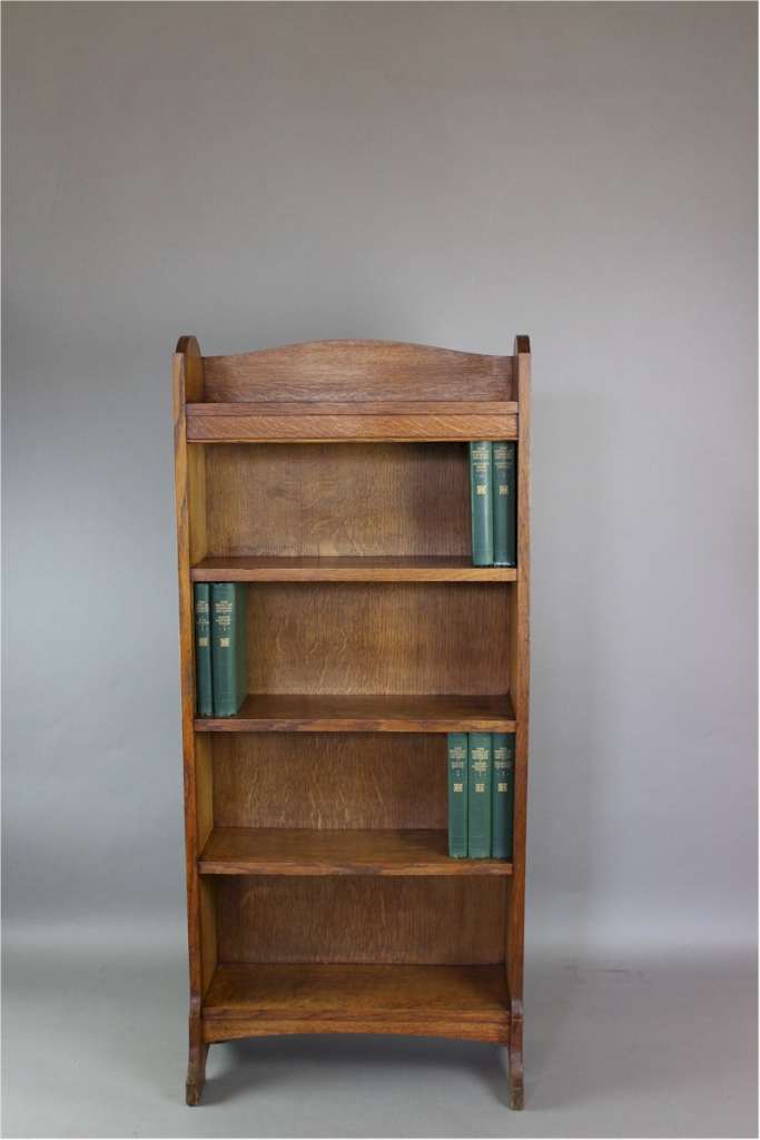 Heals arts and crafts oak open bookcase