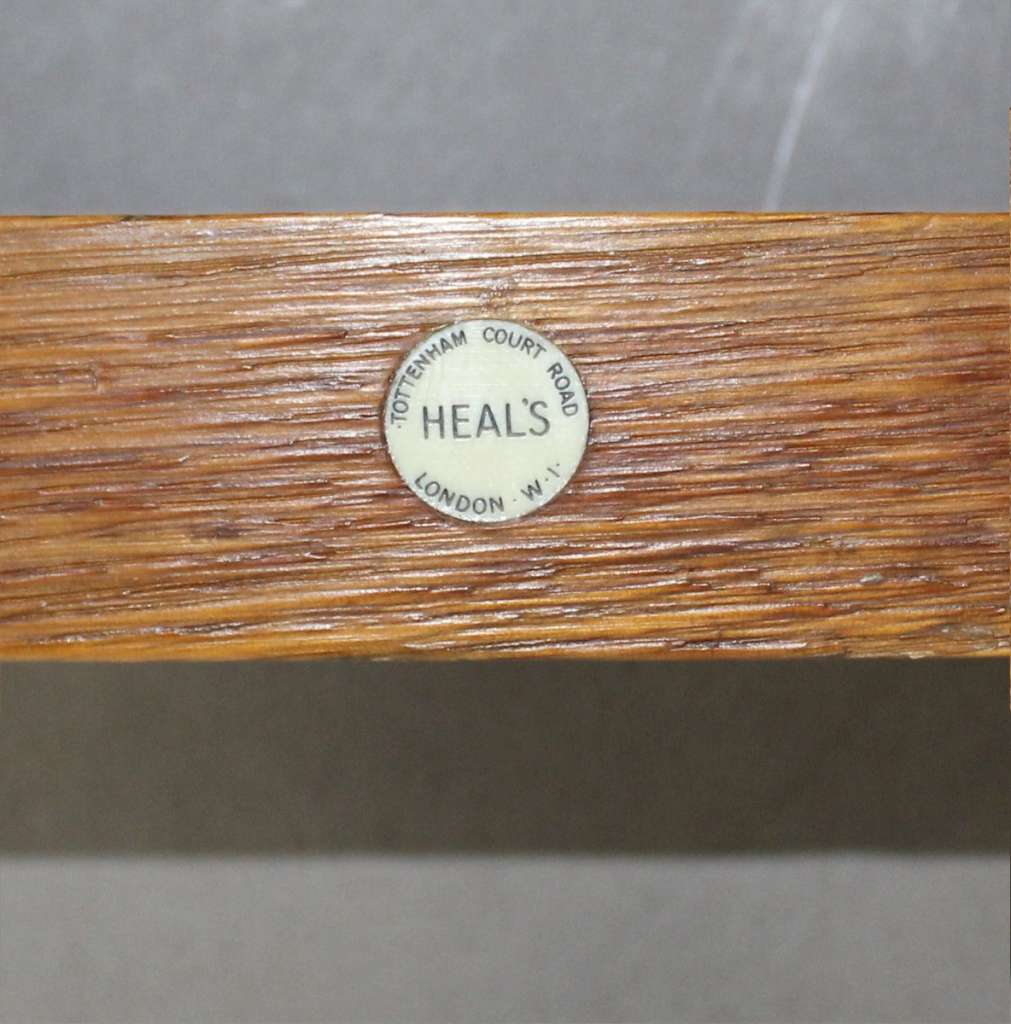 Heals limed oak bedroom stool from the Russet range c1930