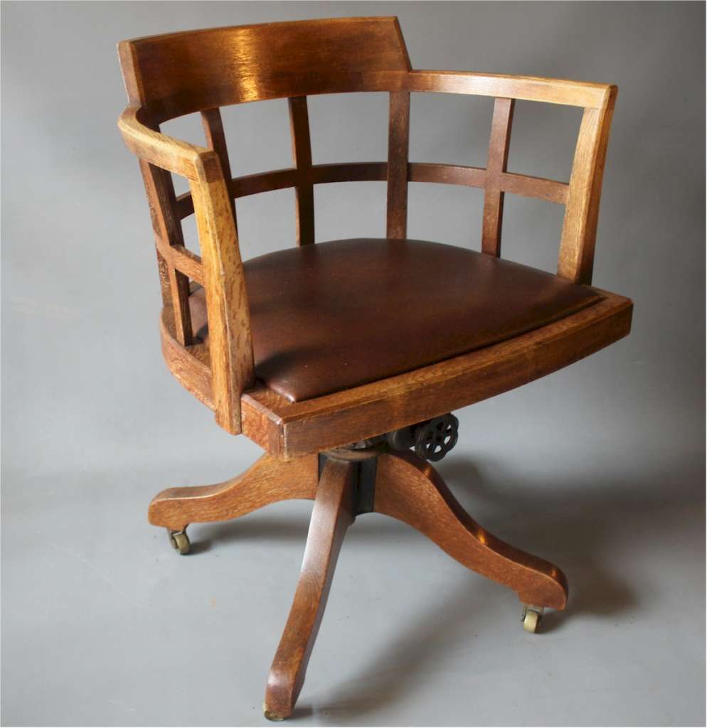Heal's Limed Oak Desk Chair