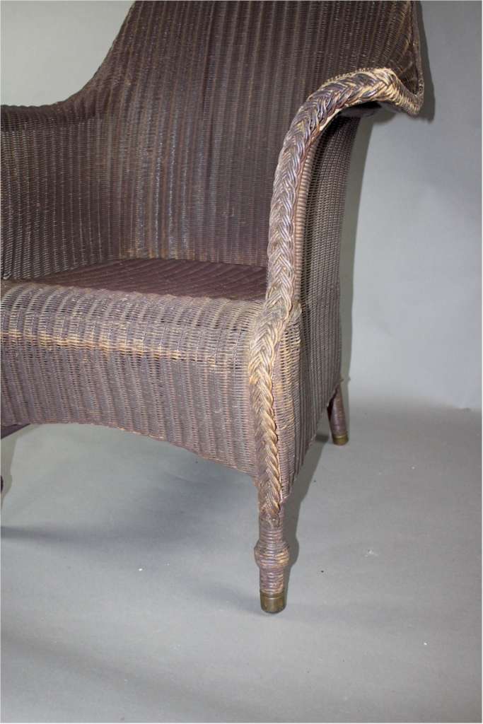 Large original Lloyd Loom armchair c1930's
