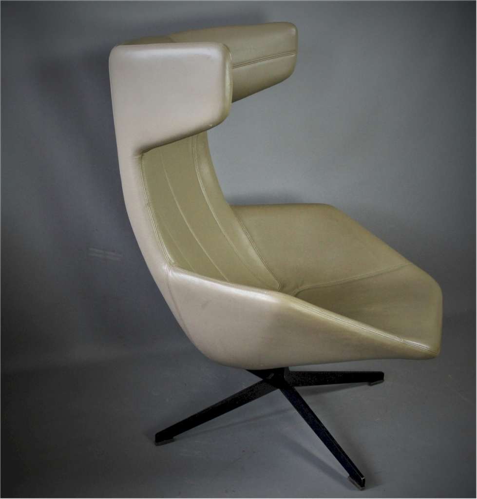 Alfredo Haberli for Moroso Leather lounge chair