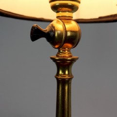 Arts and Crafts period brass table lamp by Faraday and Son