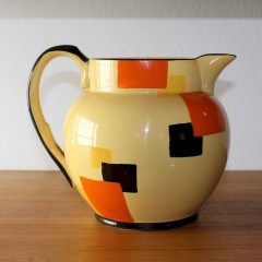 Art Deco Edna Best for Lawleys geometric hand painted jug