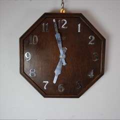 1920's oak office clock by Smiths Sectric