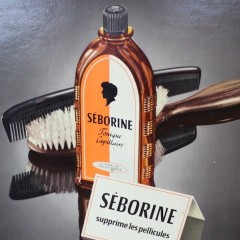 French hairdressng advert 50's Seborine