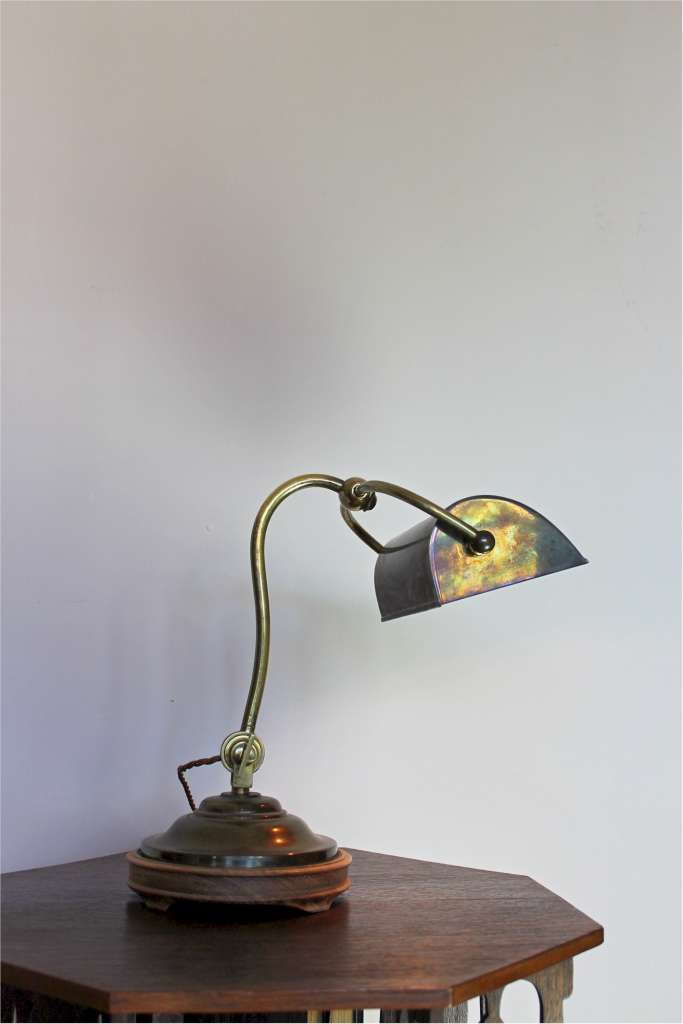 Edwardian desk lamp by Siemans