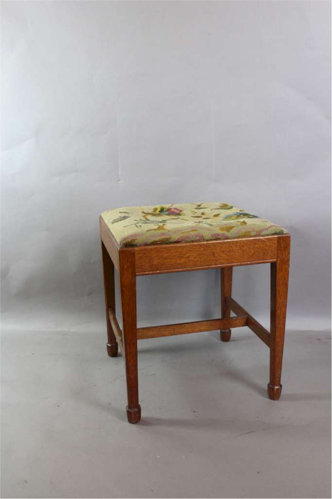 Arthur Simpson and the Handicrafts of Kendal Oak stool