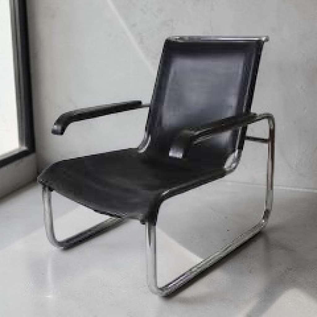 Bauhaus Model B35 Lounge Chair by Marcel Breuer for Thonet