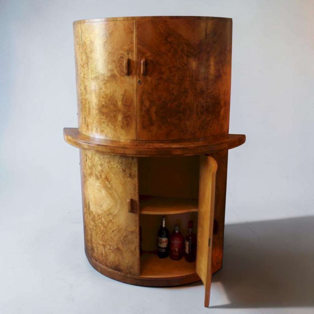 Art Deco Demi-Lune cocktail cabinet