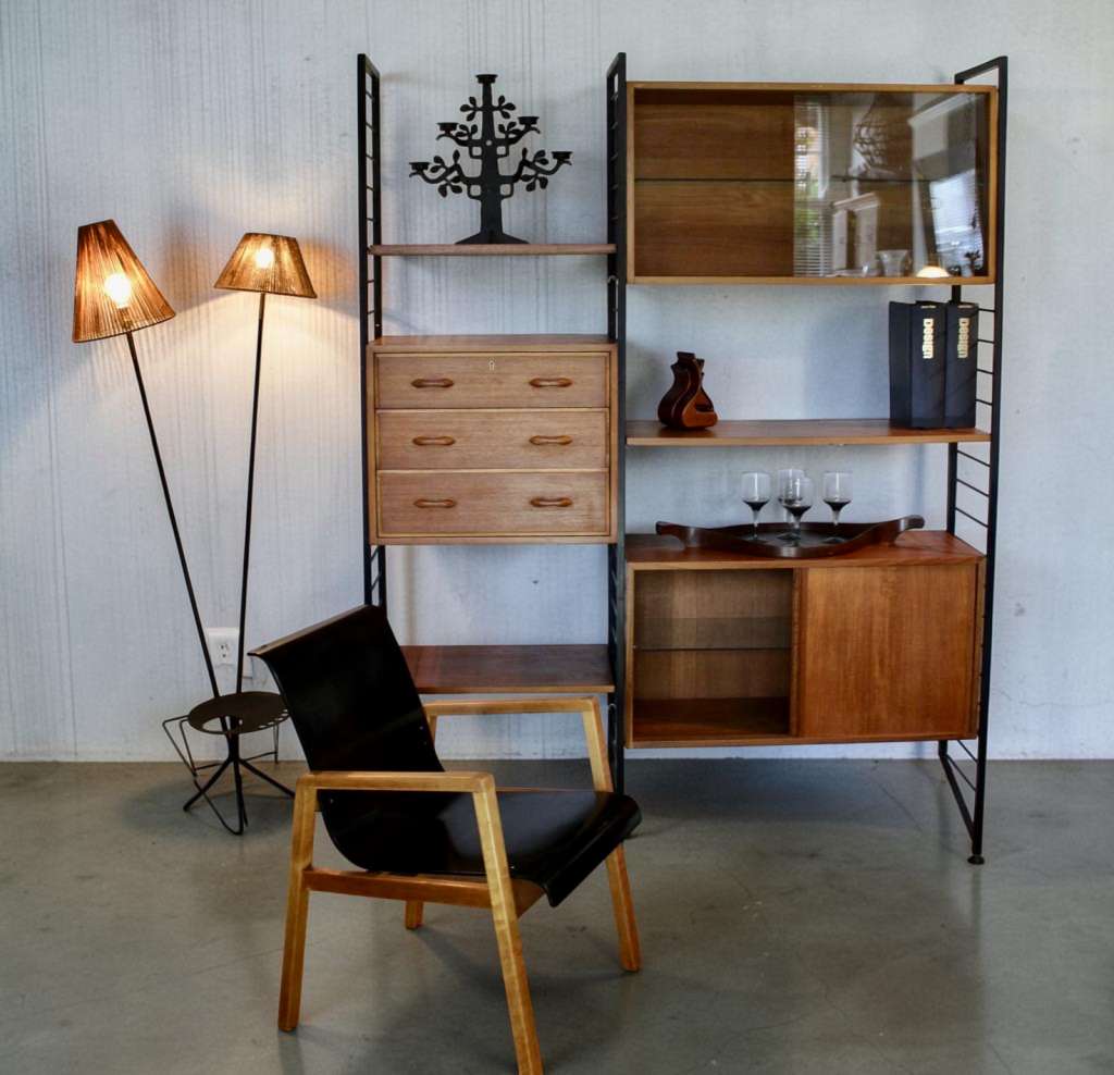 Ladderax Mid Century Shelving System By Staples