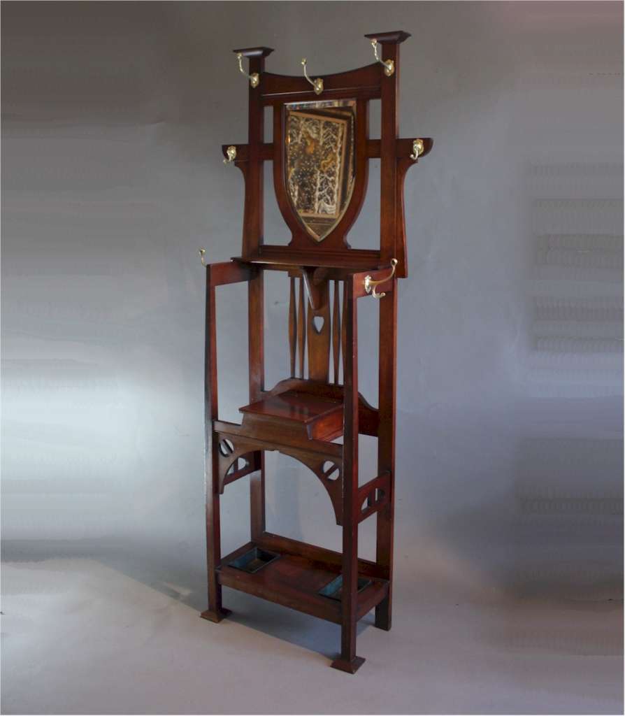 Arts and Crafts hallstand by Shapland and Petter