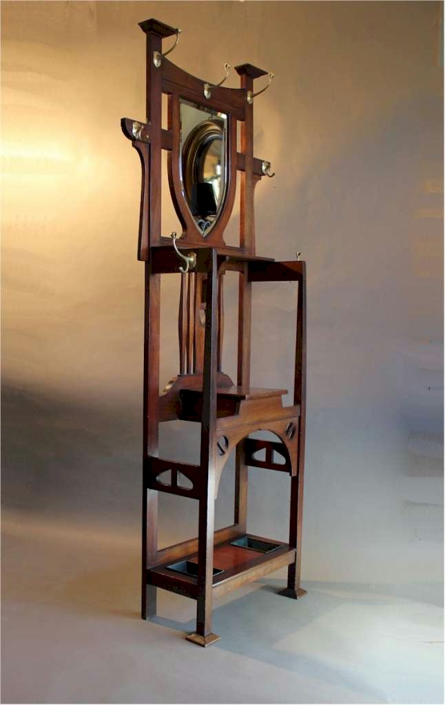 Arts and Crafts hallstand by Shapland and Petter