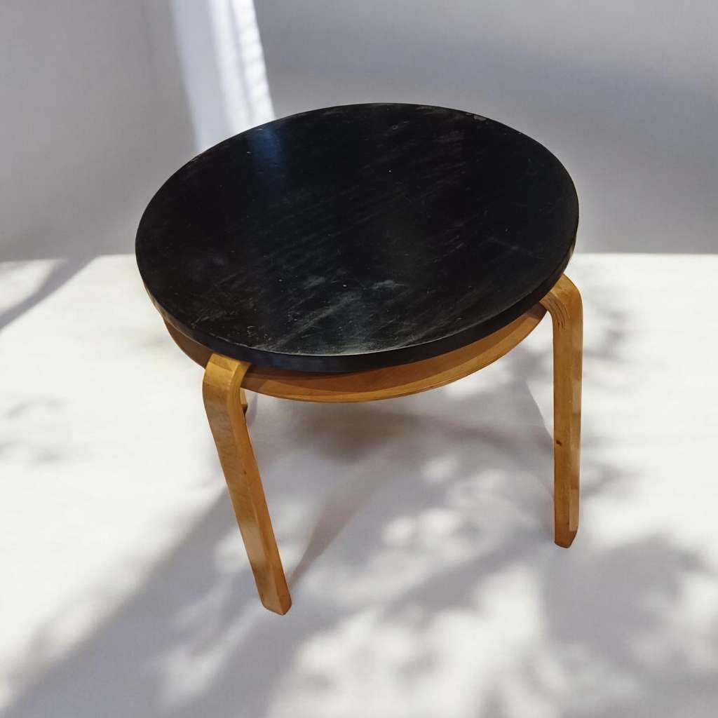  Alvar Aalto A71 table by Finmar with black top