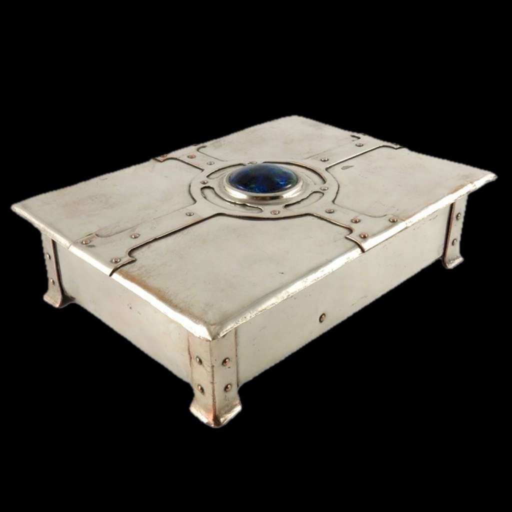 Arts and Crafts casket by A E Jones