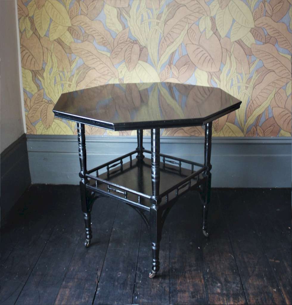 Aesthetic Movement ebonised centre table