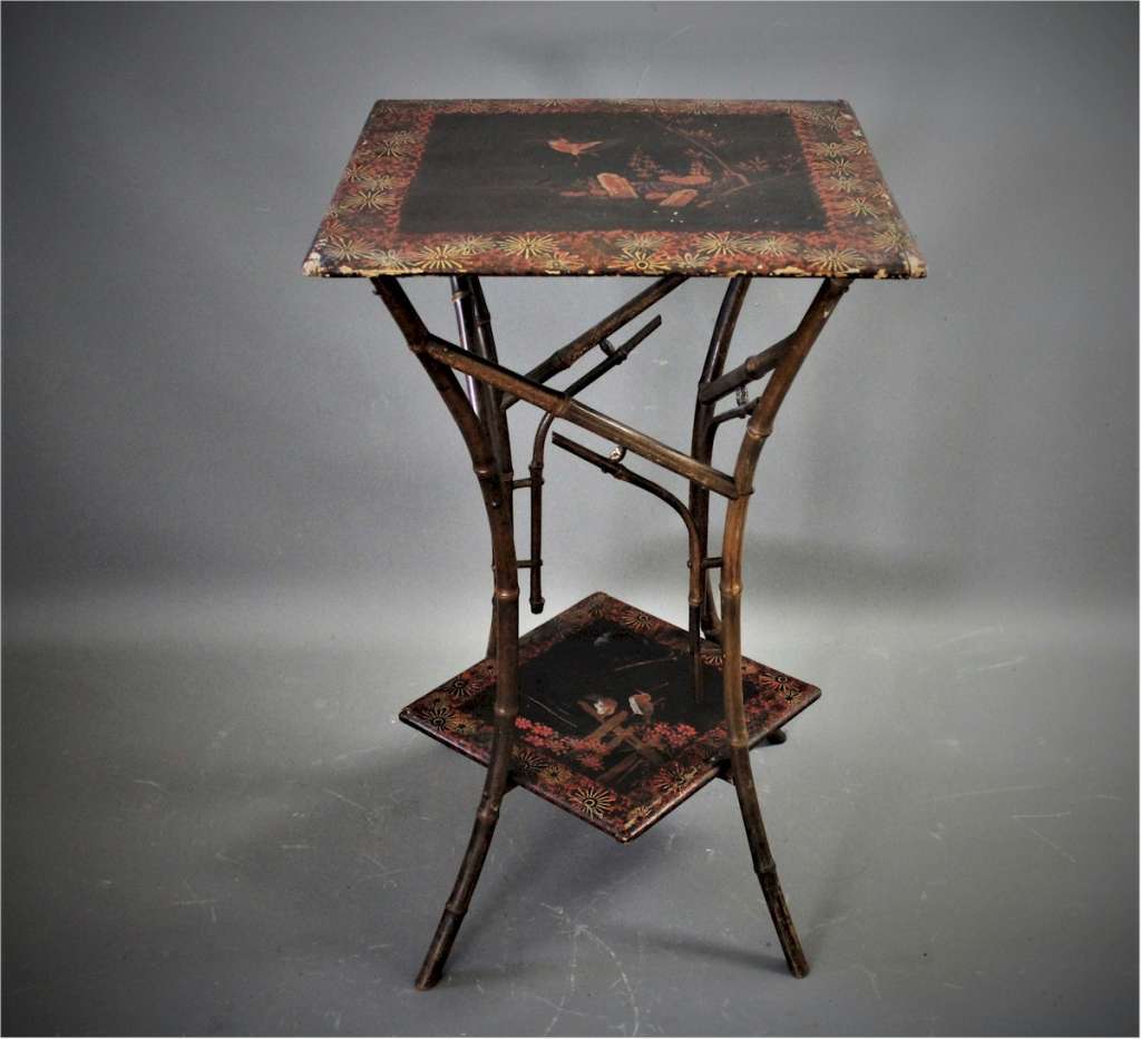 Aesthetic Movement Bamboo Lacquered occasional table