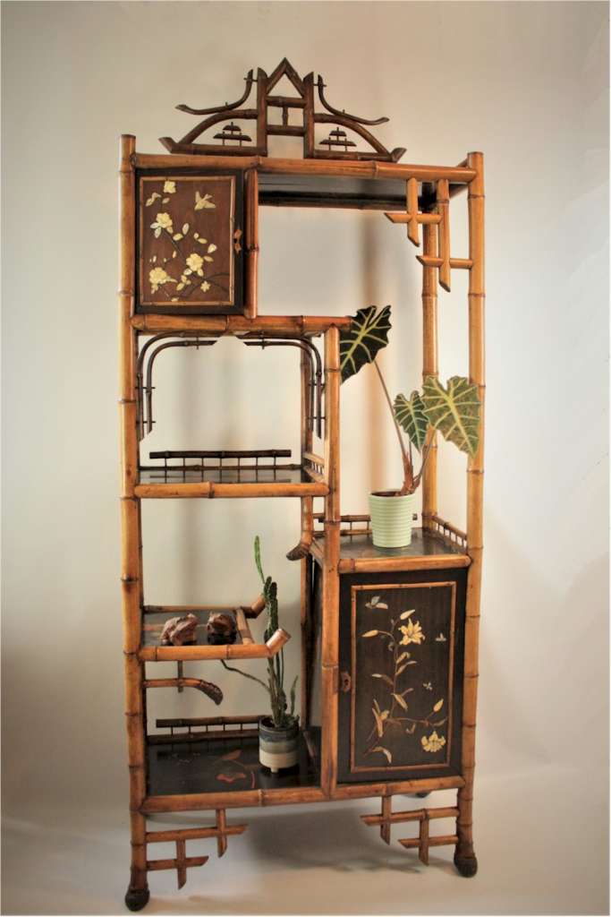 Aesthetic Movement Bamboo display cabinet