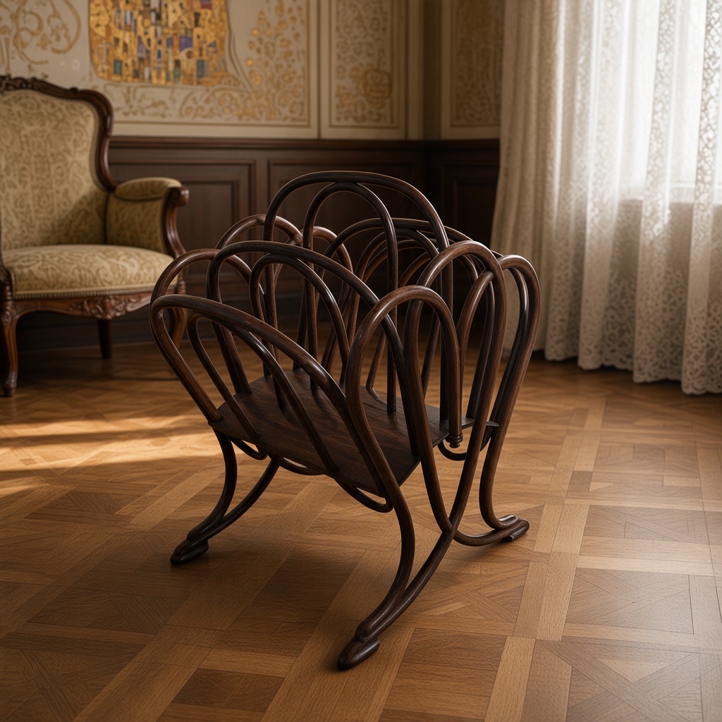 Bentwood Magazine Rack No. 1 from Thonet
