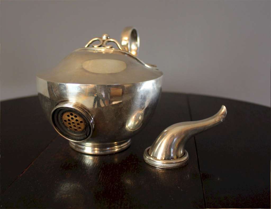 Silver Plated Campaign teapot.