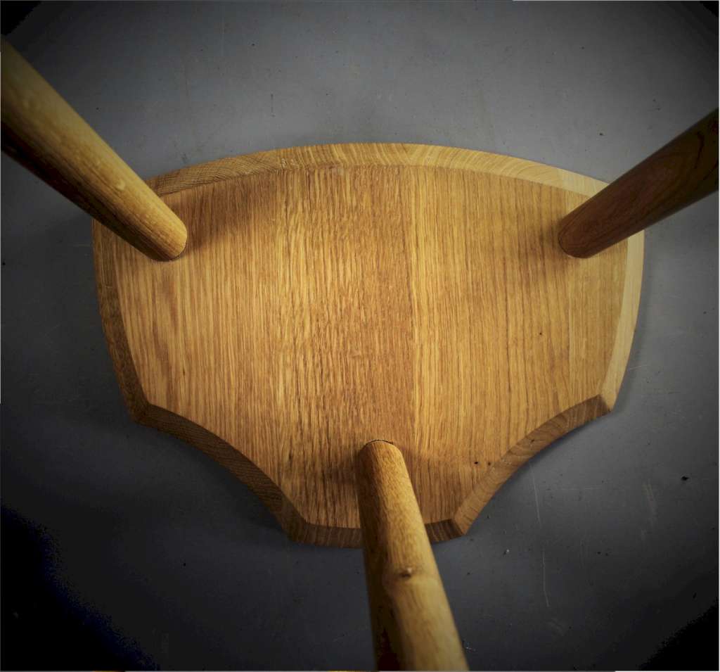 Mid Century Craftsman made stool in oak
