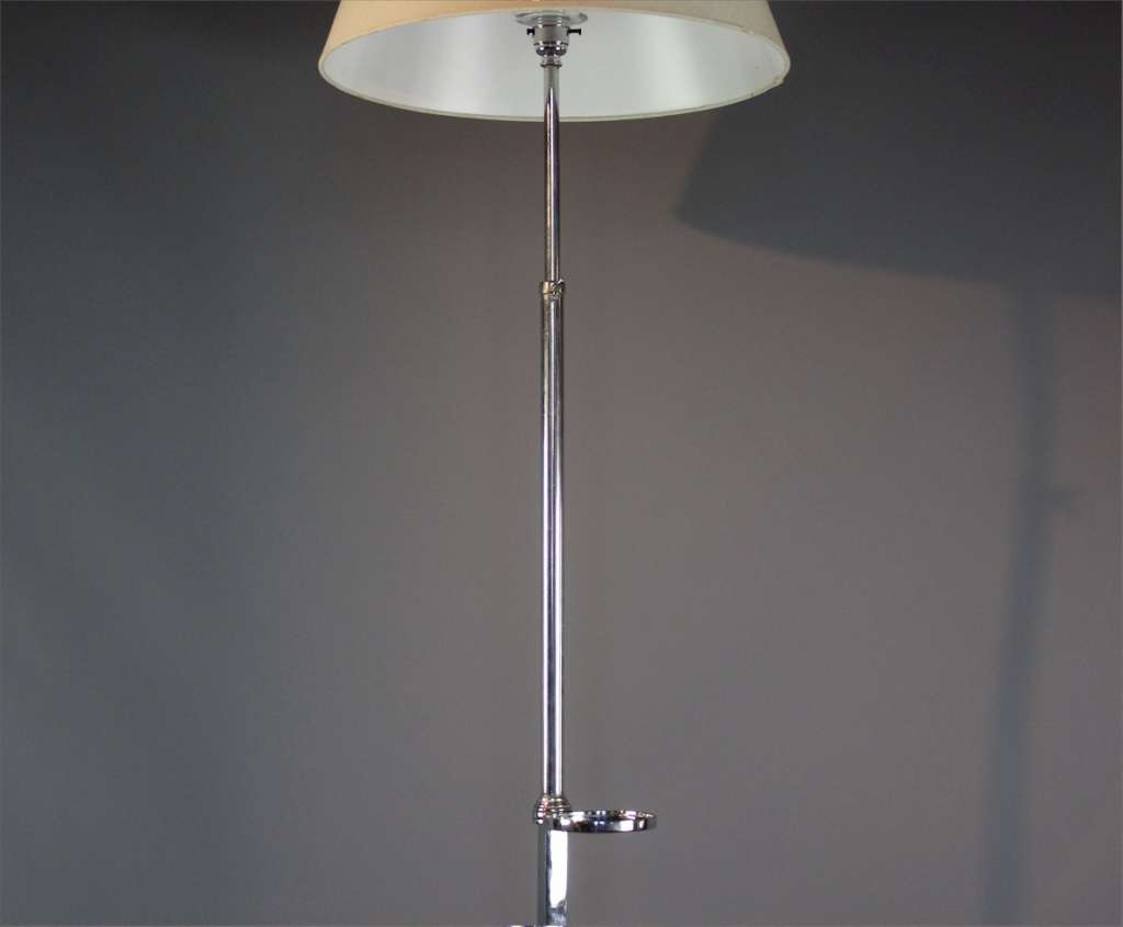 Art Deco chrome floor lamp