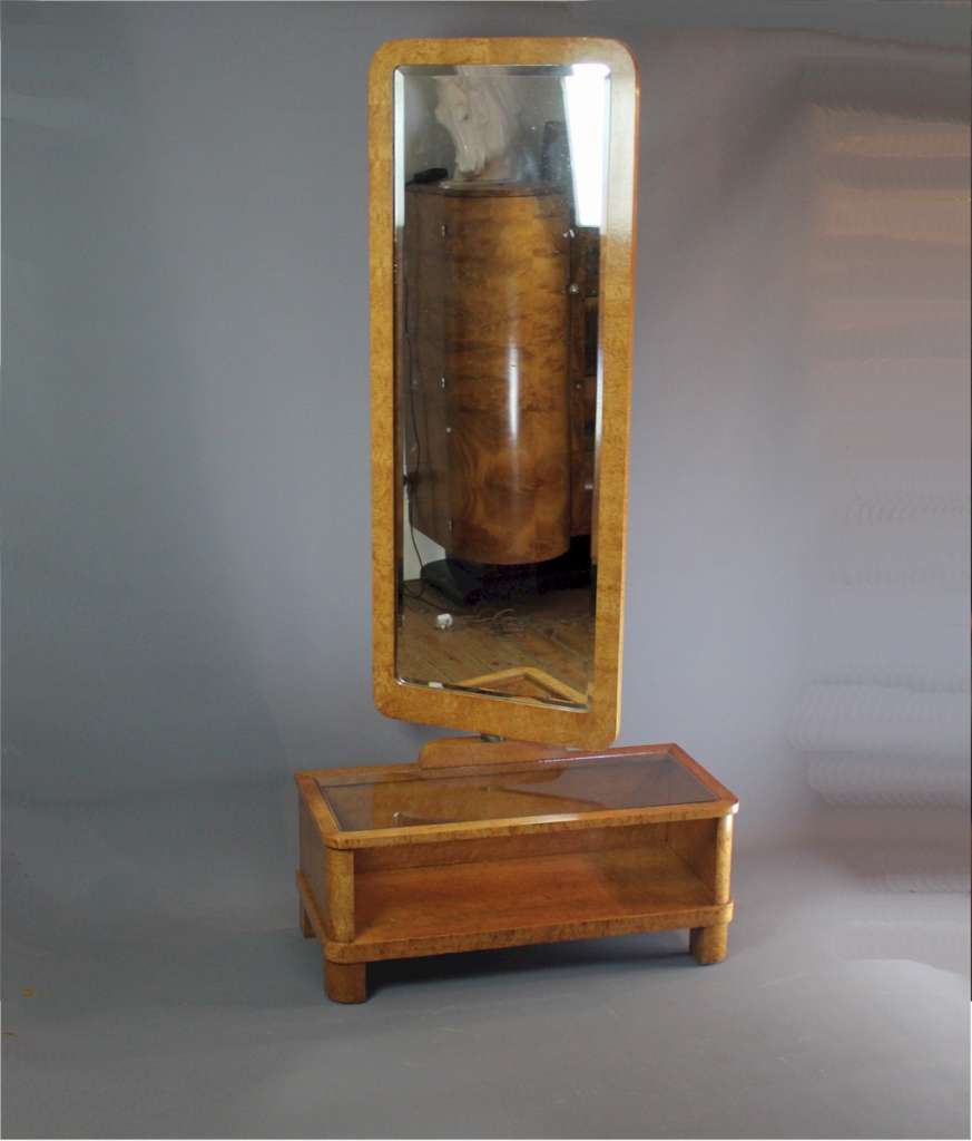 Art Deco Maple dressing mirror