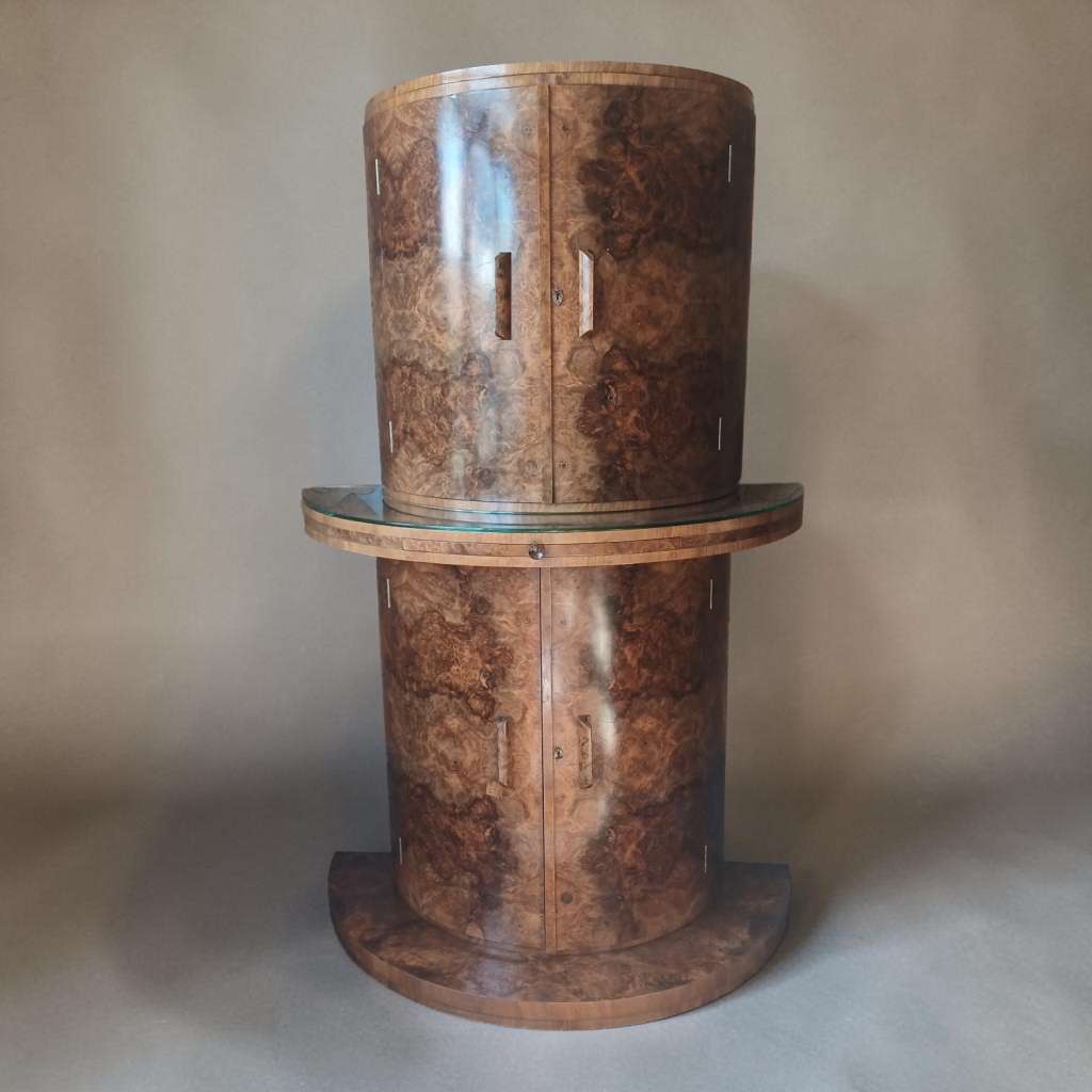 Art Deco Demi Lune Cocktail Cabinet