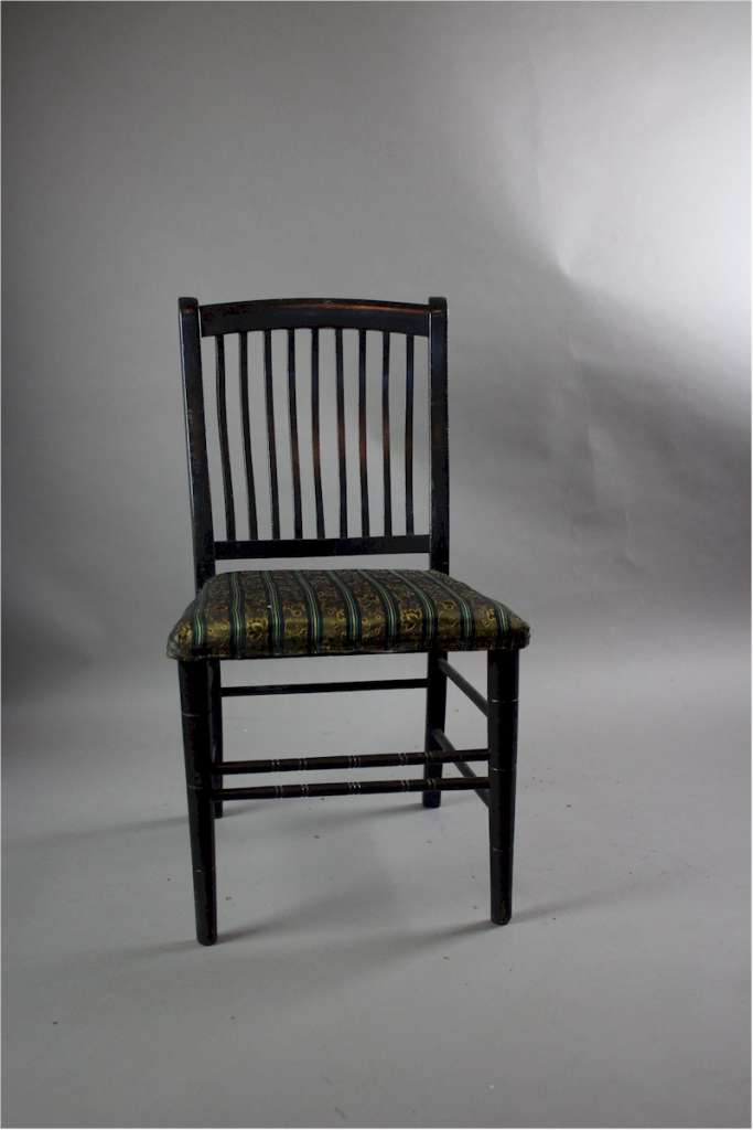 Aesthetic movement child's ebonised chair