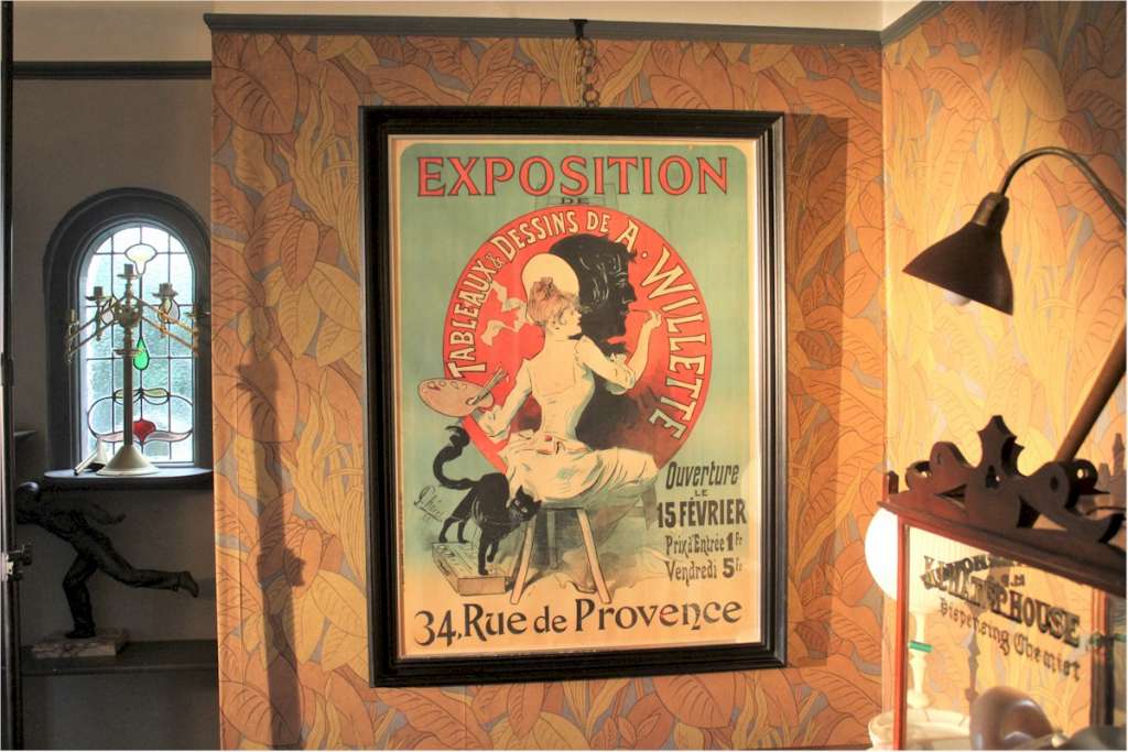 Large poster Jules Cheret Exposition Rue de Provence