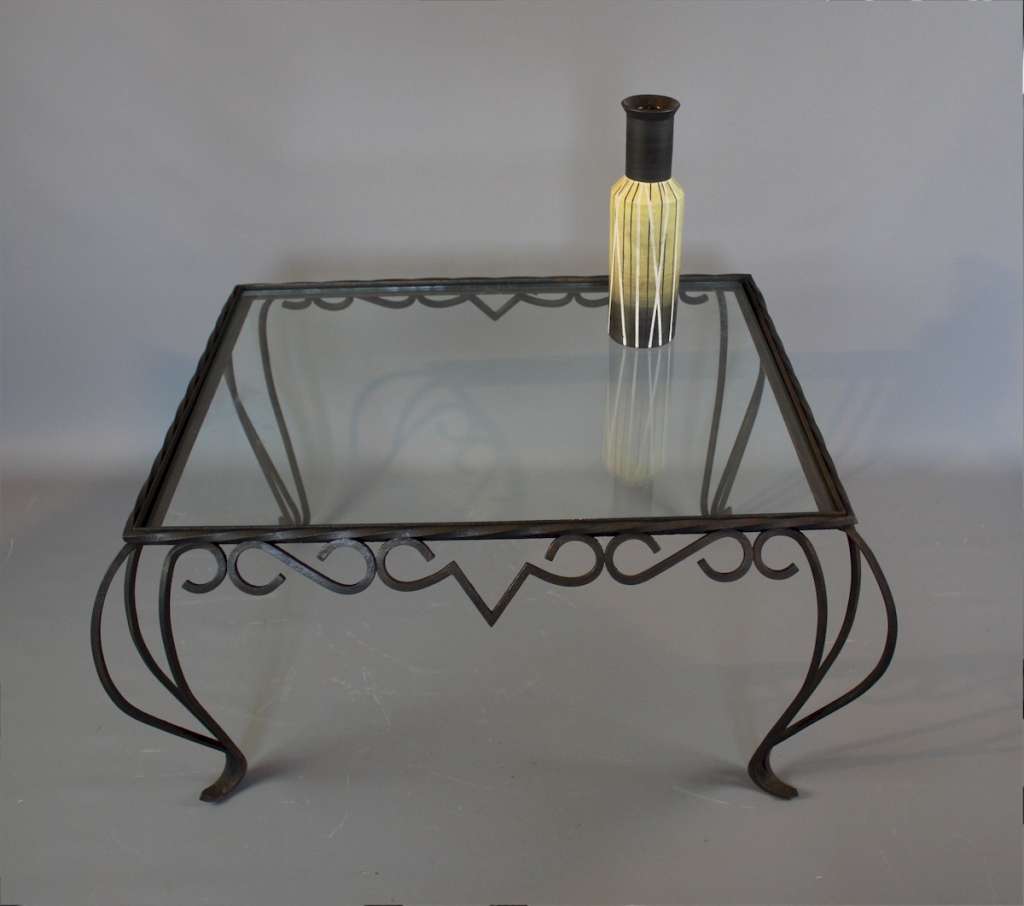 French iron coccasional table c1950