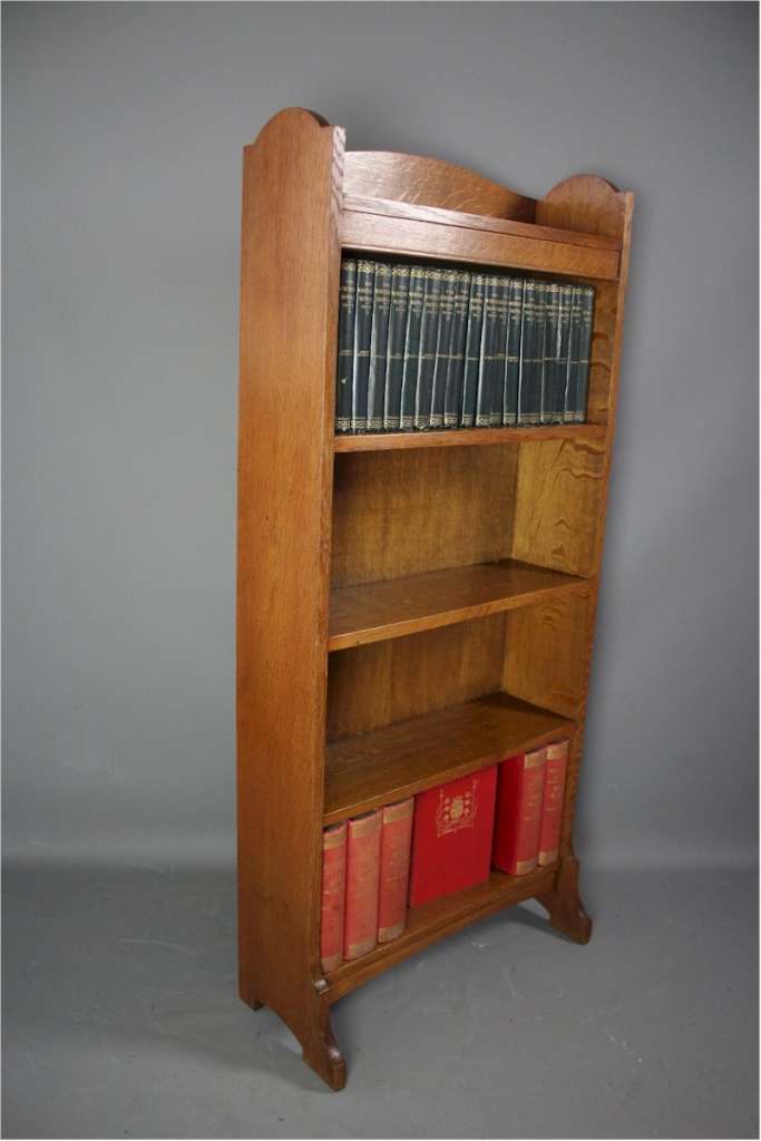 Arts and Crafts oak bookcase by Heal and Son
