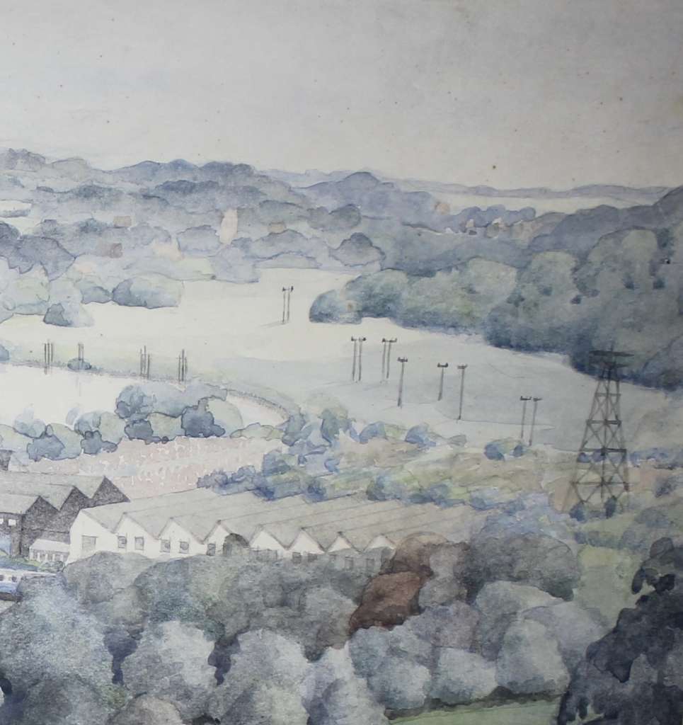 Industrial Architectural watercolour R.I.B.A