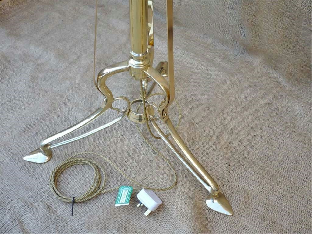 Arts and crafts adjustable standard lamp c1900