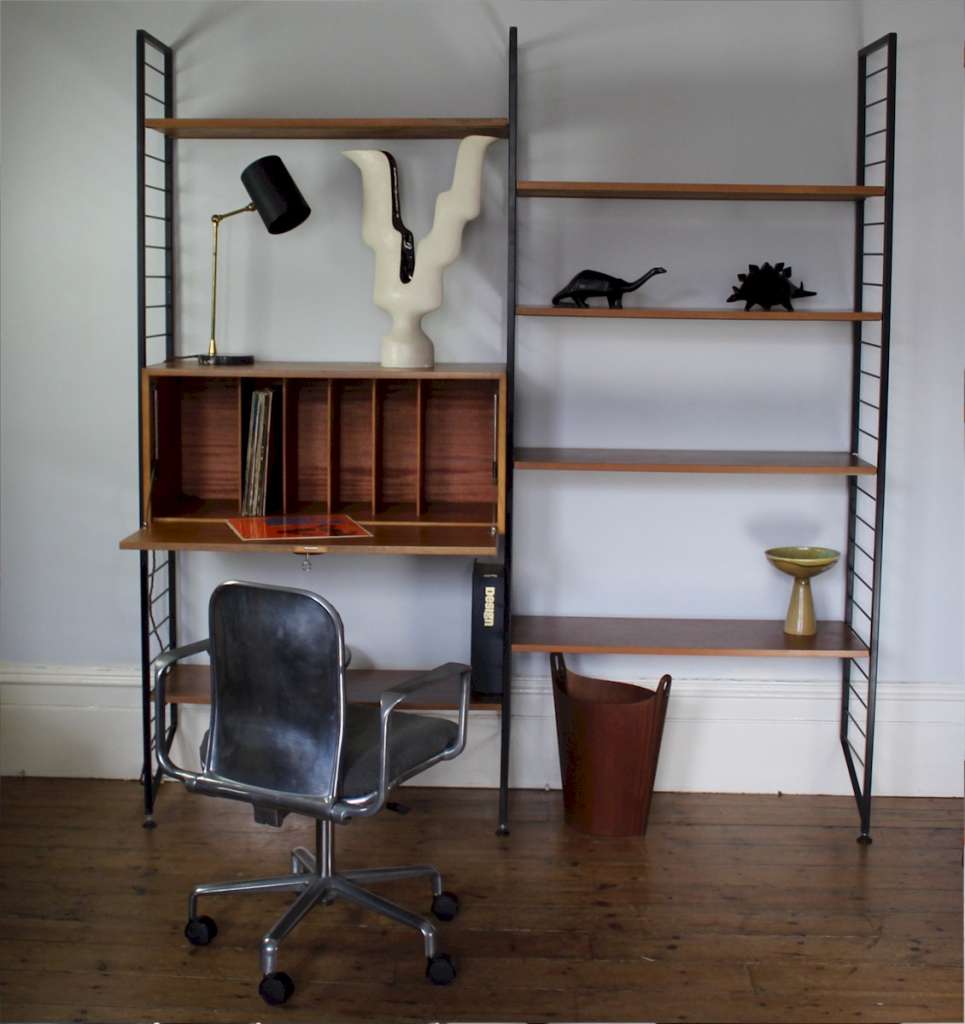 Ladderax shelving system by Staples.