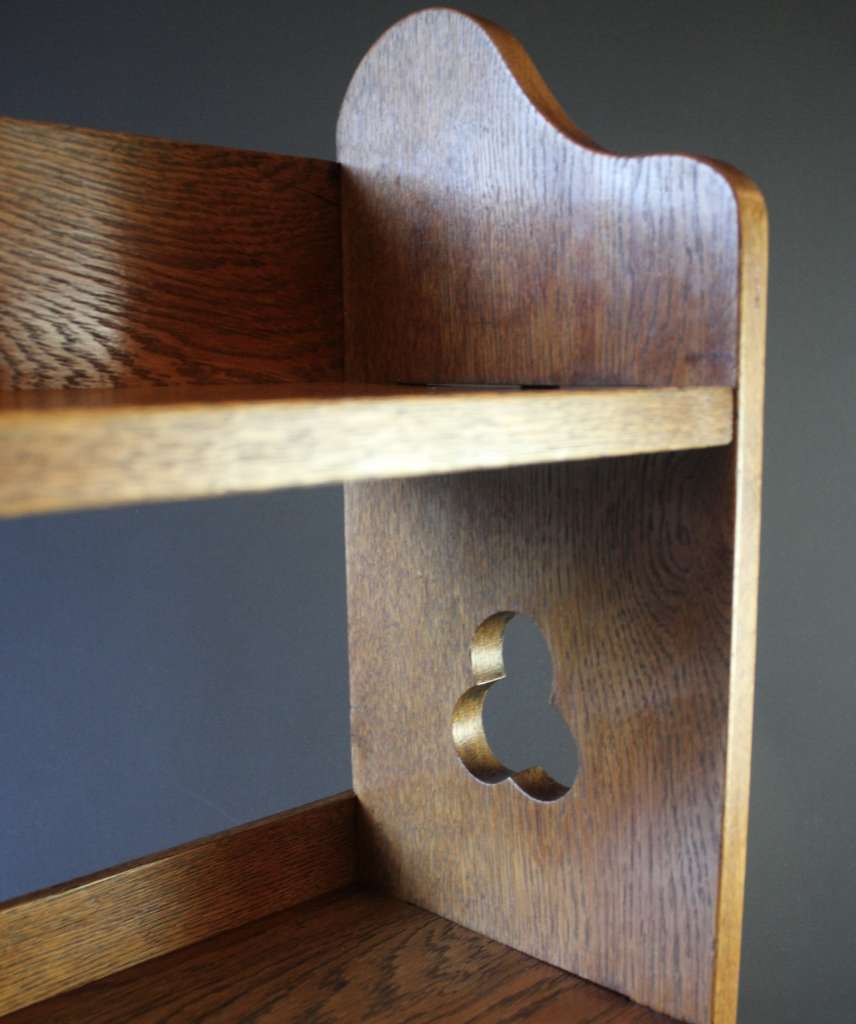 Arts And Crafts Oak Open Bookshelf Sedley For Liberty Co