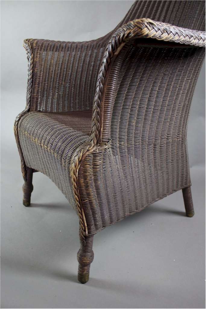 Large original Lloyd Loom armchair c1930's