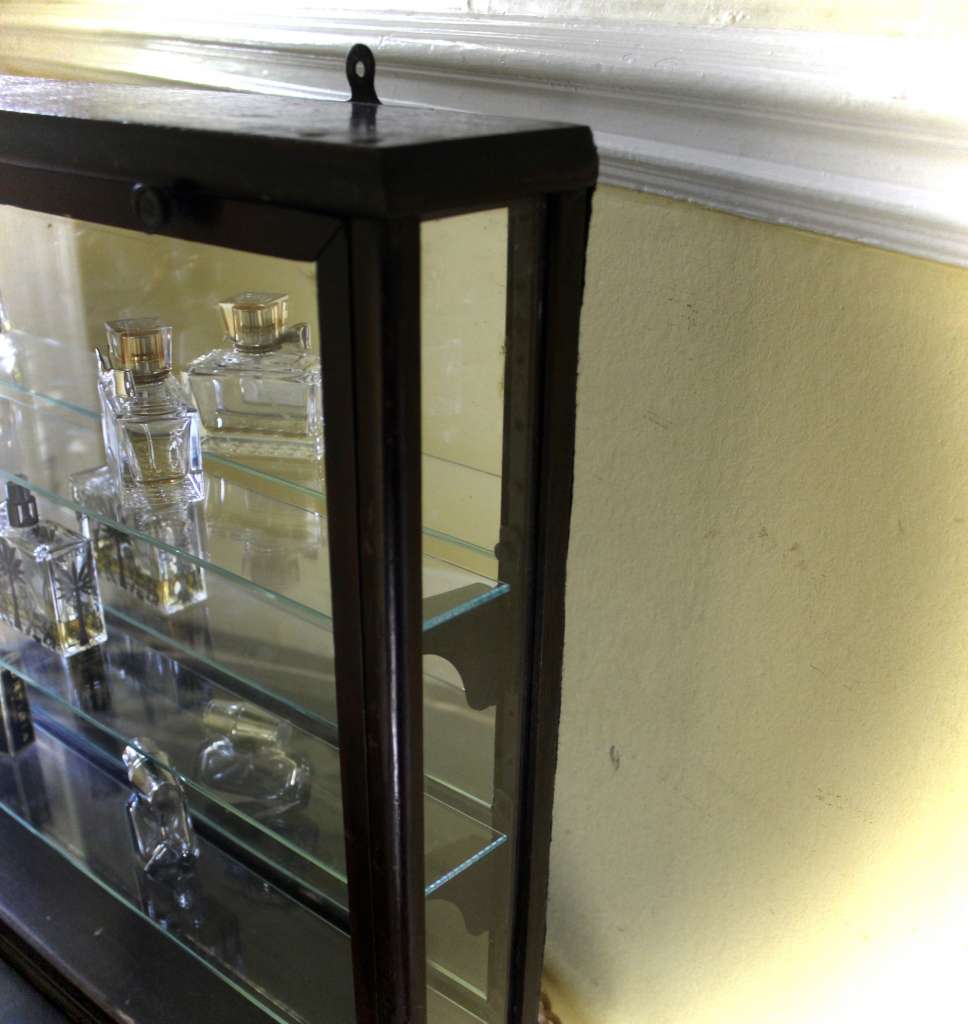 Mahogany chemists shop display cabinet