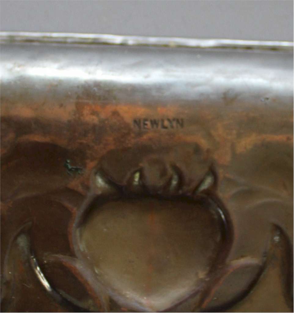 arts and crafts copper tray by Newlyn.