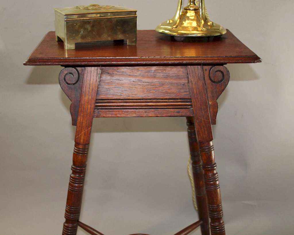 Oak arts and crafts occasional table