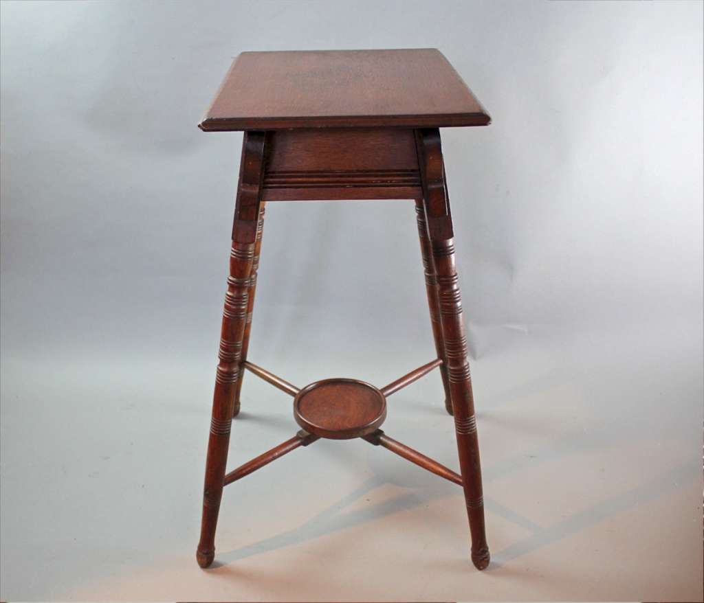 Oak arts and crafts occasional table