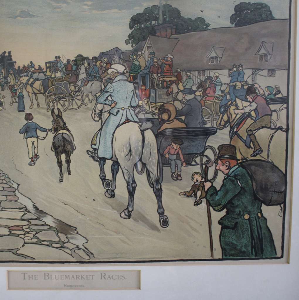 Pair of Celcil Aldin Bluemarket prints