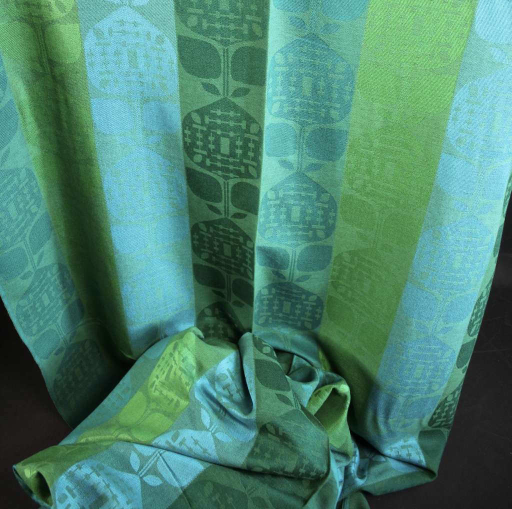 Roll of Jacquart fabric c1970's