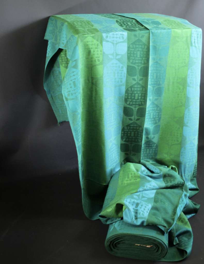 Roll of Jacquart fabric c1970's