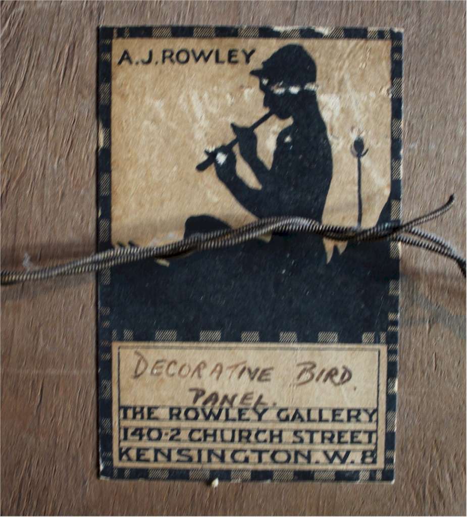 Rowley Galley mirror Bird panel